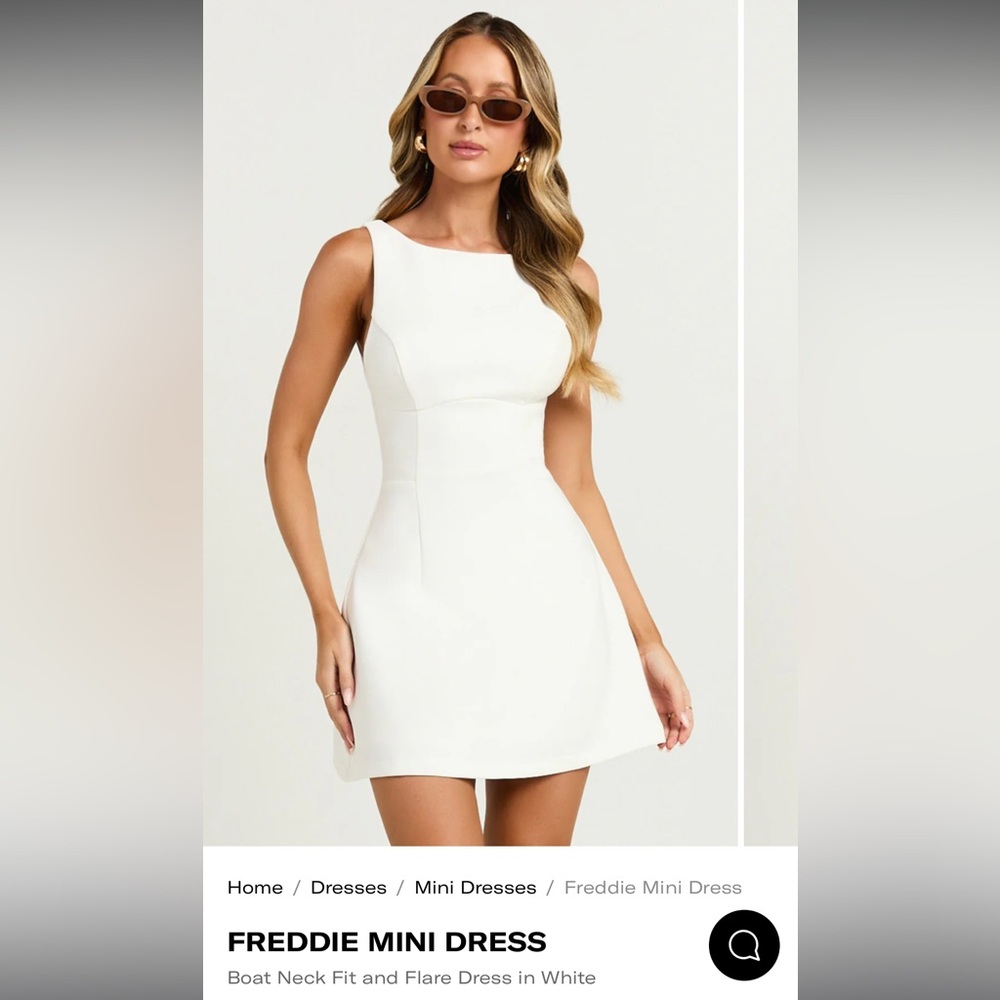 Showpo Elegant White Mini Dress